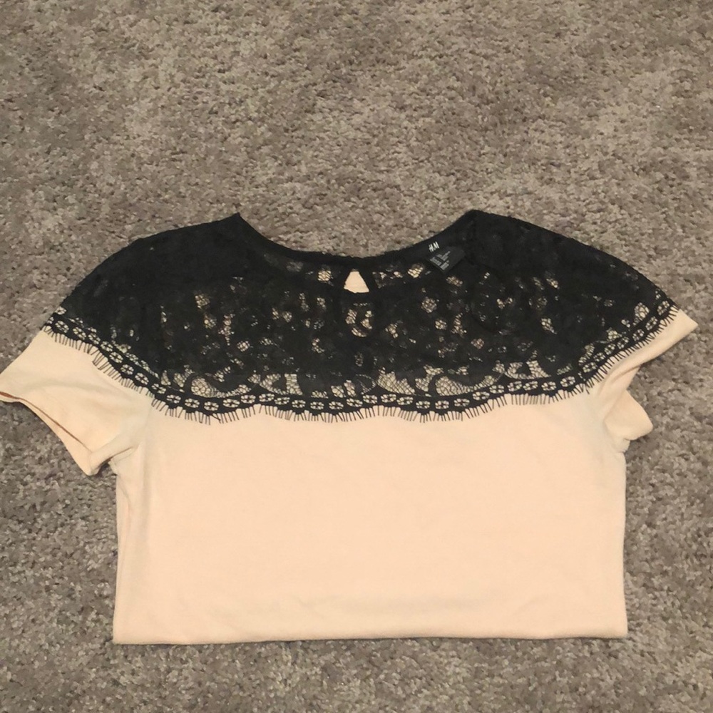 Lace Short Sleeve Top